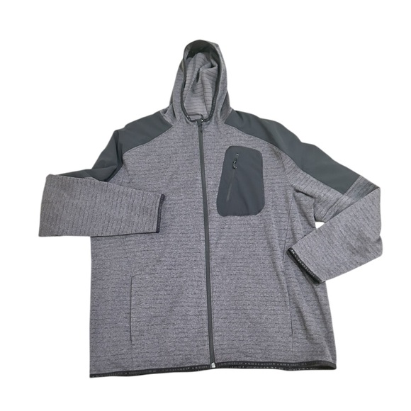 Duluth Trading Co Alaskan Hardgear men’s Black & Gray zip up Hoodie jacket xl - Picture 1 of 6